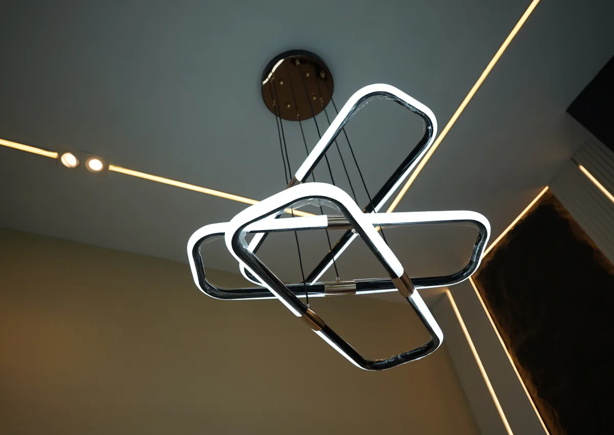 Pendant lighting in the lounge of Tooth Crew Clinic, New Blue Area