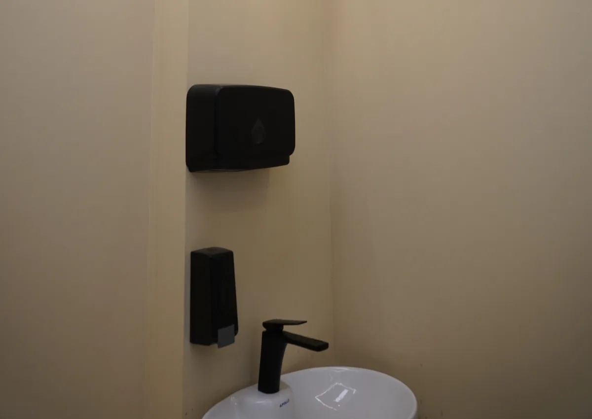Clean patient washroom at Tooth Crew Clinic, New Blue Area, Islamabad